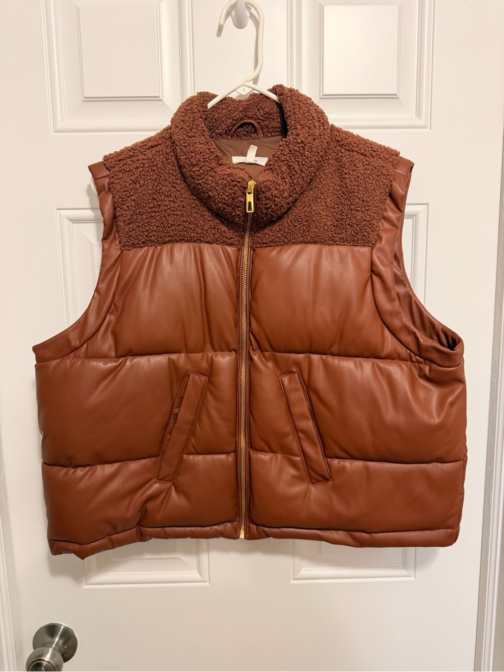 Maurices Cozy Brown Sherpa Vest